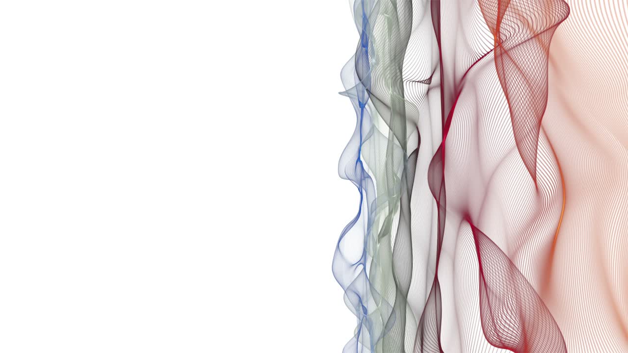 animación fantástica con objeto de onda de partículas en cámara lenta, 4096x2304 bucle 4k