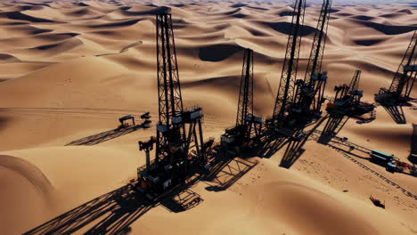 oil rigs in the desert
