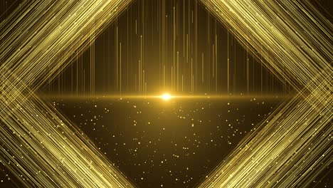 golden geometric abstract background
