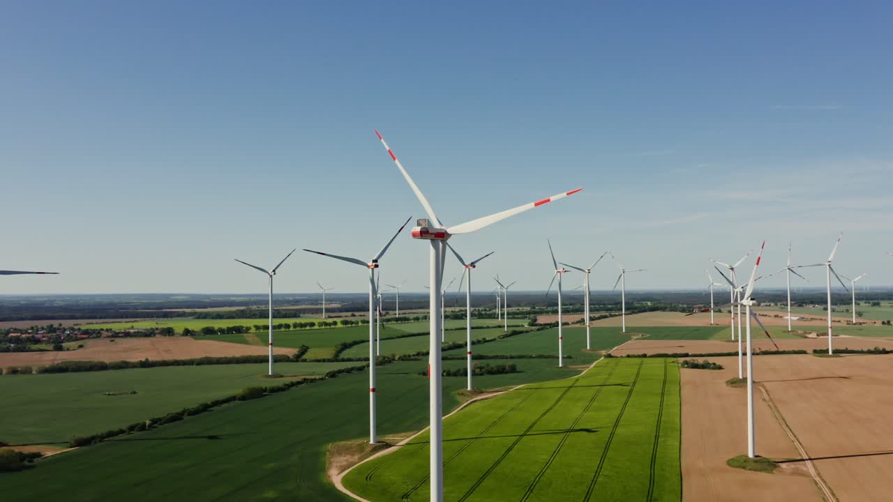 Aerial View of Wind Farm