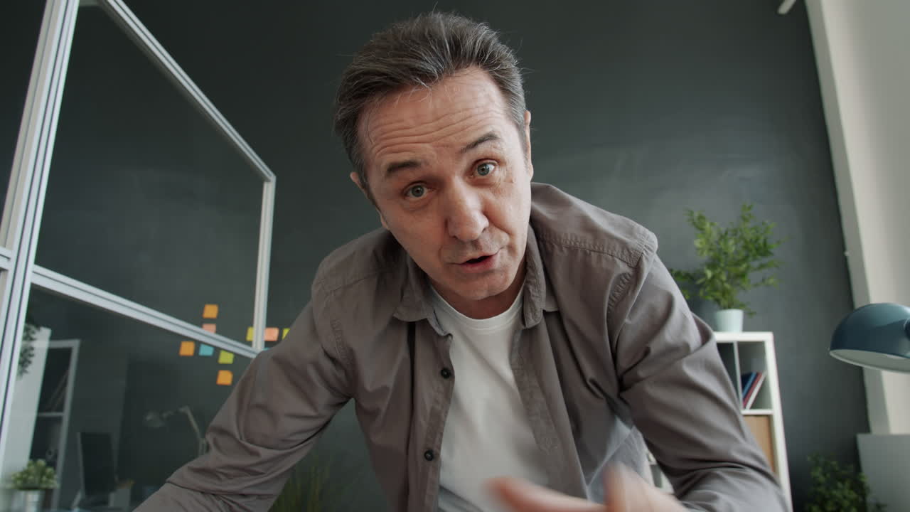 Man in Office Setting