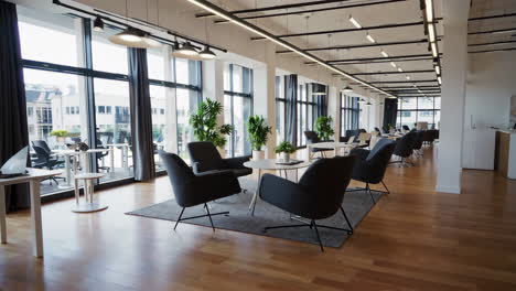 modern open plan office space