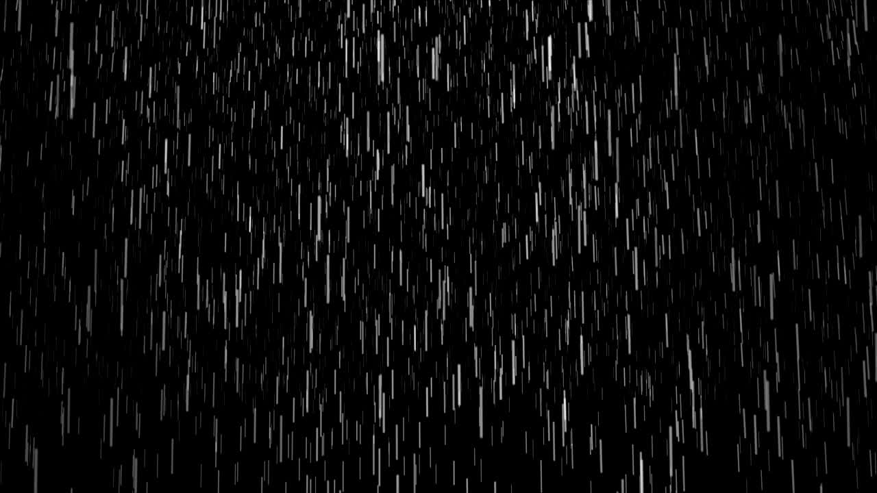 Rain with No Wind Overlay Loops. Medium Camera Angle.