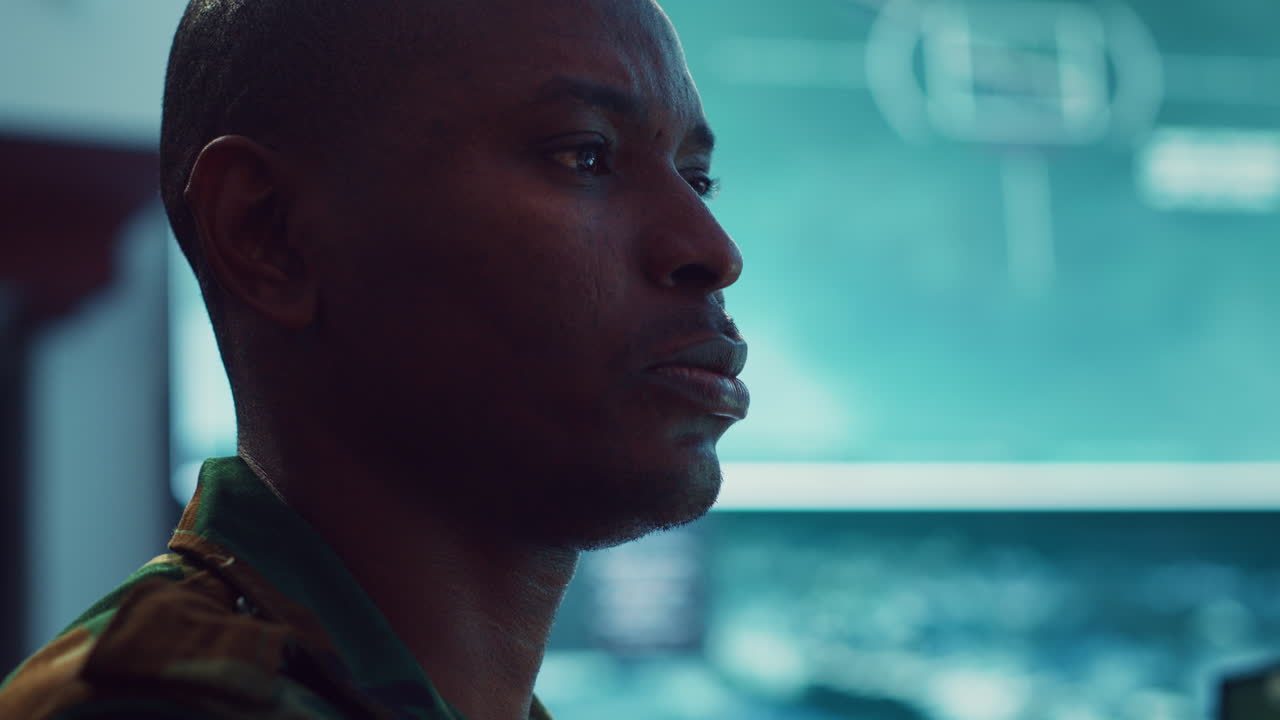 Lieutenant colonel gathering intelligence from federal radar systems