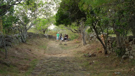 camino real barichara to guane colombian family walking