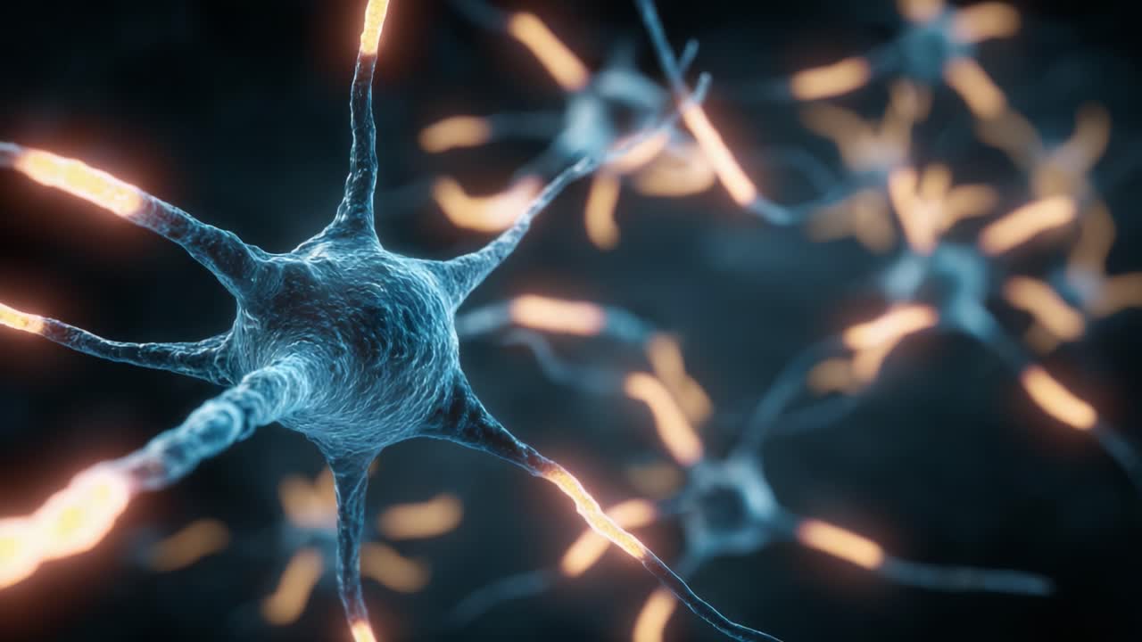 Exploring Neuron Connectivity: A Detailed Look at Neuron Structures and Synaptic Activity in a High-Resolution Visual Representation of Neurobiology