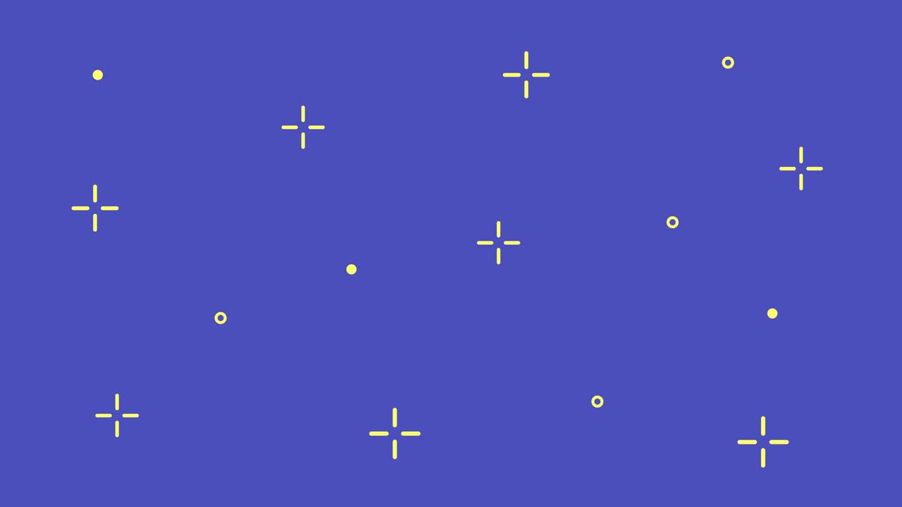 간단한 모양의 스타 루프 애니메이션 배경