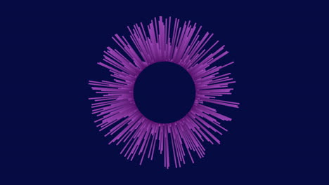 círculo púrpura radiante - símbolo de energía y poder