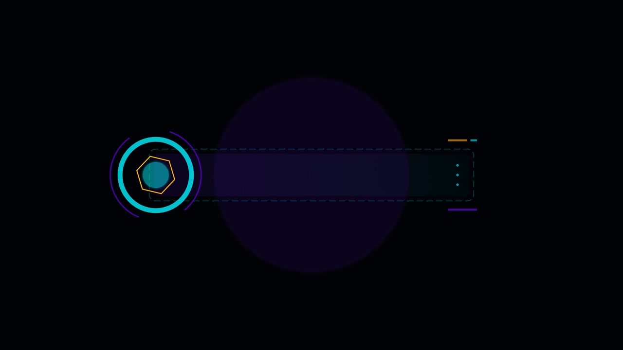 Futuristic Digital Lower Third Graphic Animation