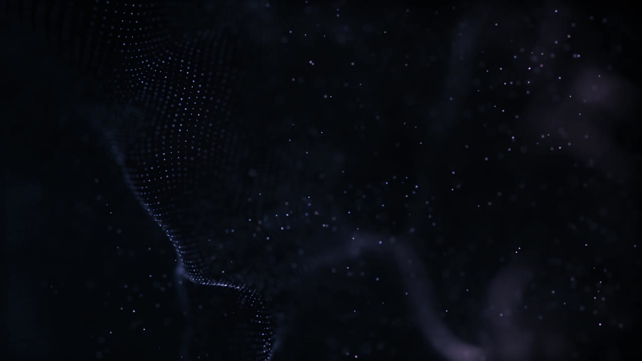 추상적인 입자 루프 배경 애니메이션