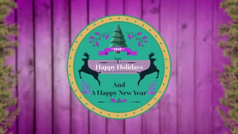 Happy-Holidays-and-A-Happy-New-Year-written-on-a-label