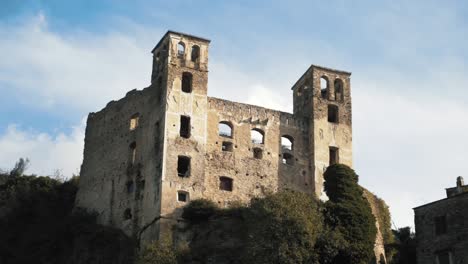 ruined castle on a hilltop