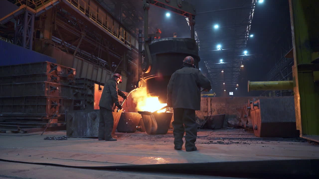 Metal Casting Process in a Foundry