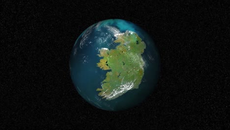 ireland globe