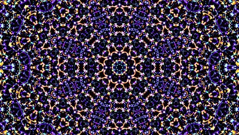 beautiful abstract kaleidoscope that shines, a radiant light that regulates the subtle movements