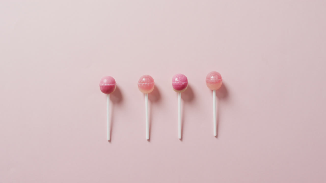 분홍색 배경에 분홍색 릴리의 비디오