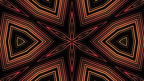 abstract geometric pattern with orange and black lines