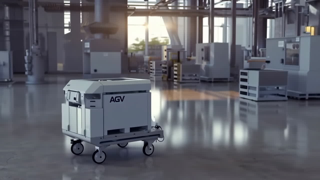 AGV in a factory