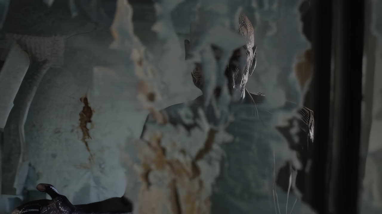 Abandoned House with Broken Mirror