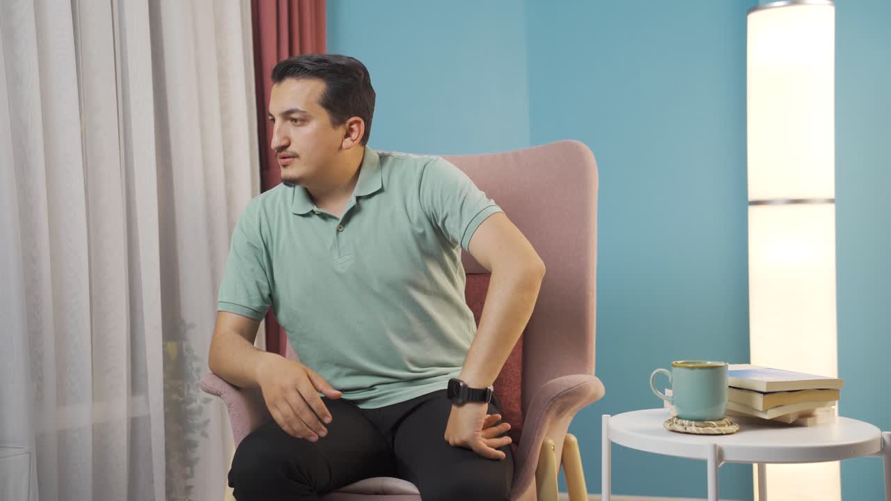 Man with family problems.