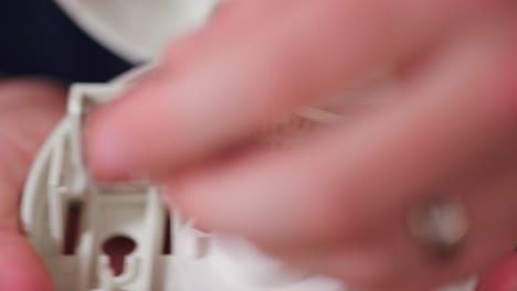 changing 9 volt battery in a smoke detector several times