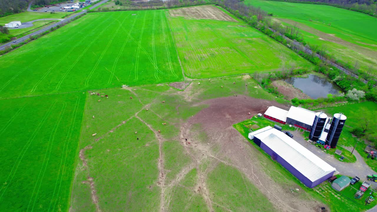 미국 펜실베이니아 주 하워드의 가축 농장