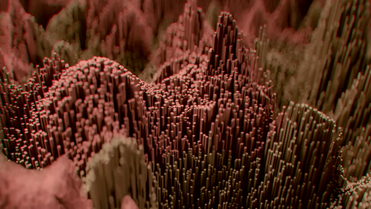 animación topográfica abstracta en 4k.