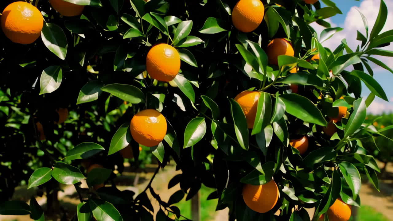 Orange Orchard with Japanese Style House