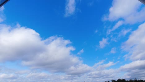 time lapse of clouds quickly moving in the sky