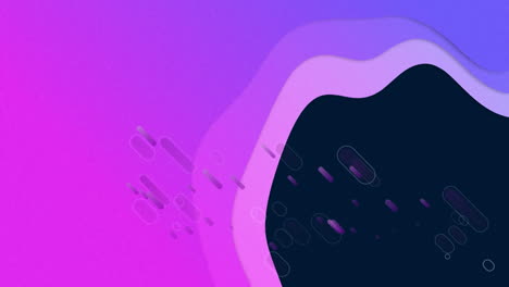 animación de rastros de luz sobre la onda púrpura