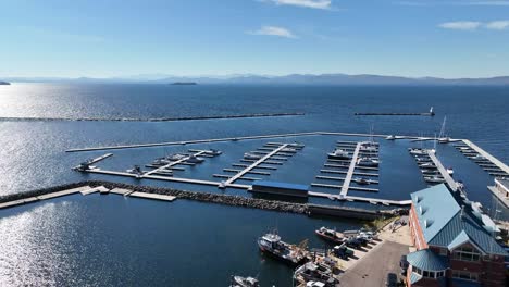 burlington vermont lago champlain aéreo