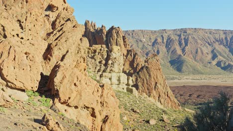 Multiple Rock Formations on Tenerife Island, Overview of Teide National Park