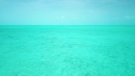 agua cristalina del océano frente a la costa de providenciales en el archipiélago de las islas turcas y caicos