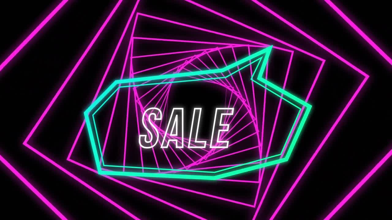 분홍색 나선 위에 파란색 연설 거품으로 판매 그래픽