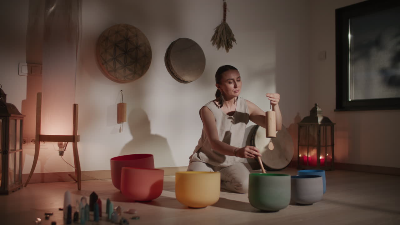 Sound Healing Session with Crystal Bowls and Drums