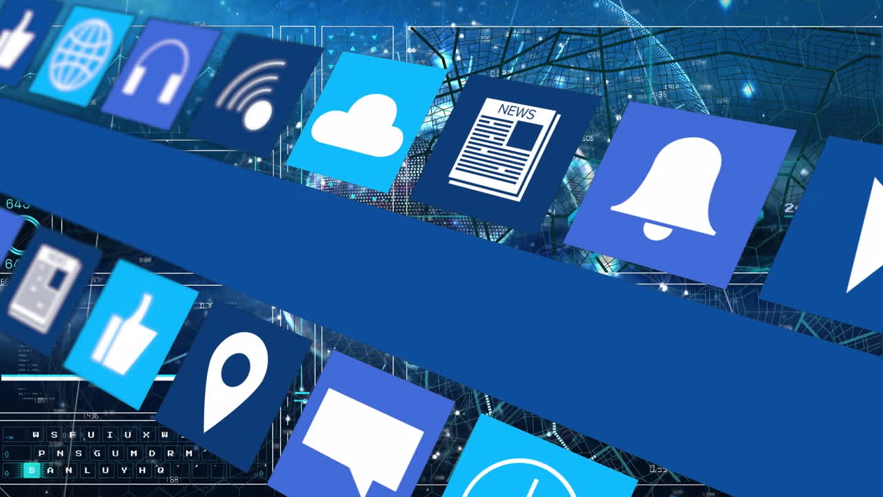 비디오는 협력을 위한 디지털 인터페이스를 통해 글로벌 연결을 강조합니다.