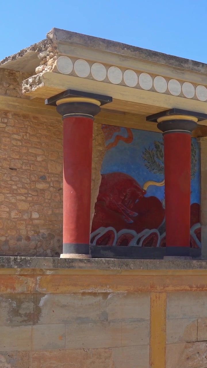 Antico palazzo minoico di Cnosso a Creta, Grecia