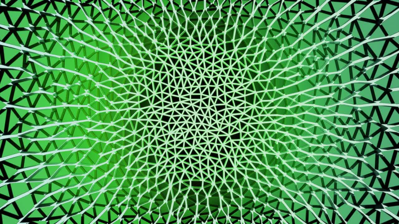 Abstract Geometric Pattern with Green and Blue Gradient