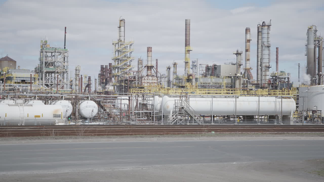 complejo de refinería de petróleo