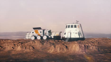 base de marte y rover estableciendo disparo 2