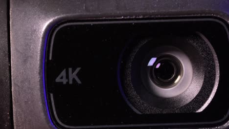 rotating small gimbal with 4k camera integrated, macro shot