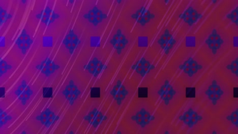 animación de rastros de luz sobre formas en movimiento
