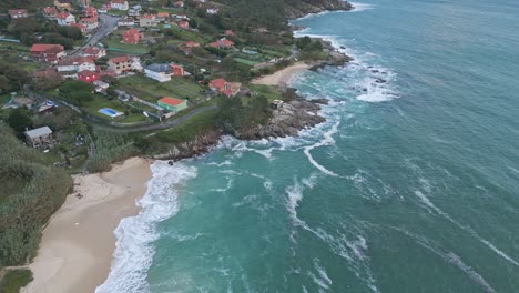 houses near the beach in the north coast of spain