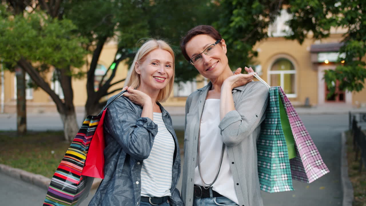 Two Women Shopping in the City