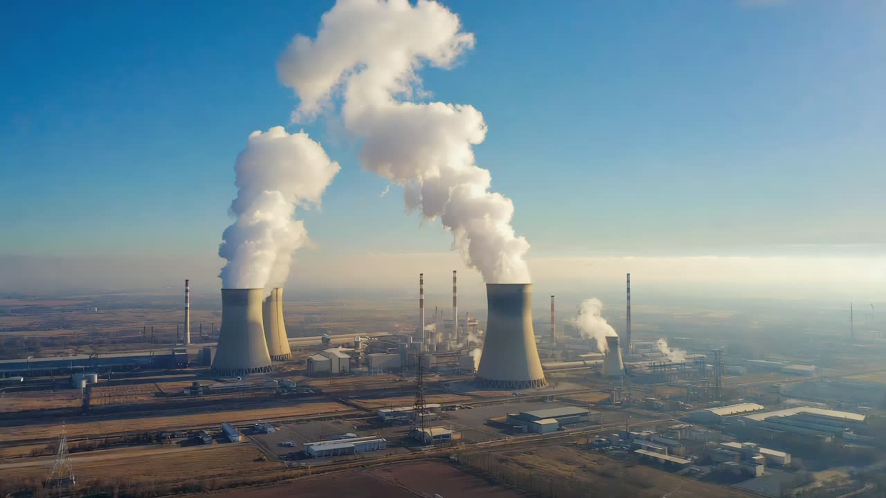 Centrale nucleare con torri di raffreddamento