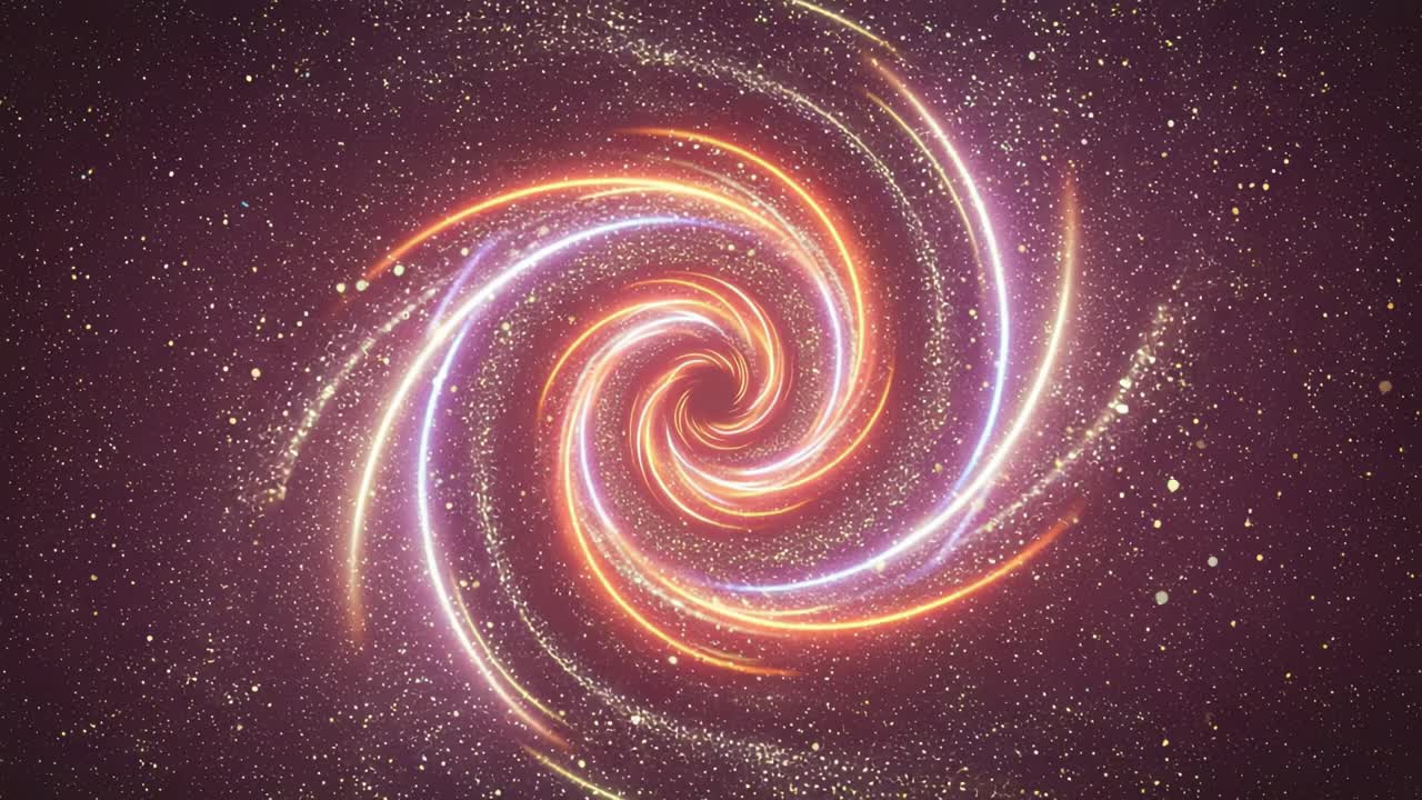 A Stunning Visualization of a Cosmic Vortex Showcasing Spiraling Swirls of Light and Stars in a Mystical Purple Universe - A Journey Through Space and Time