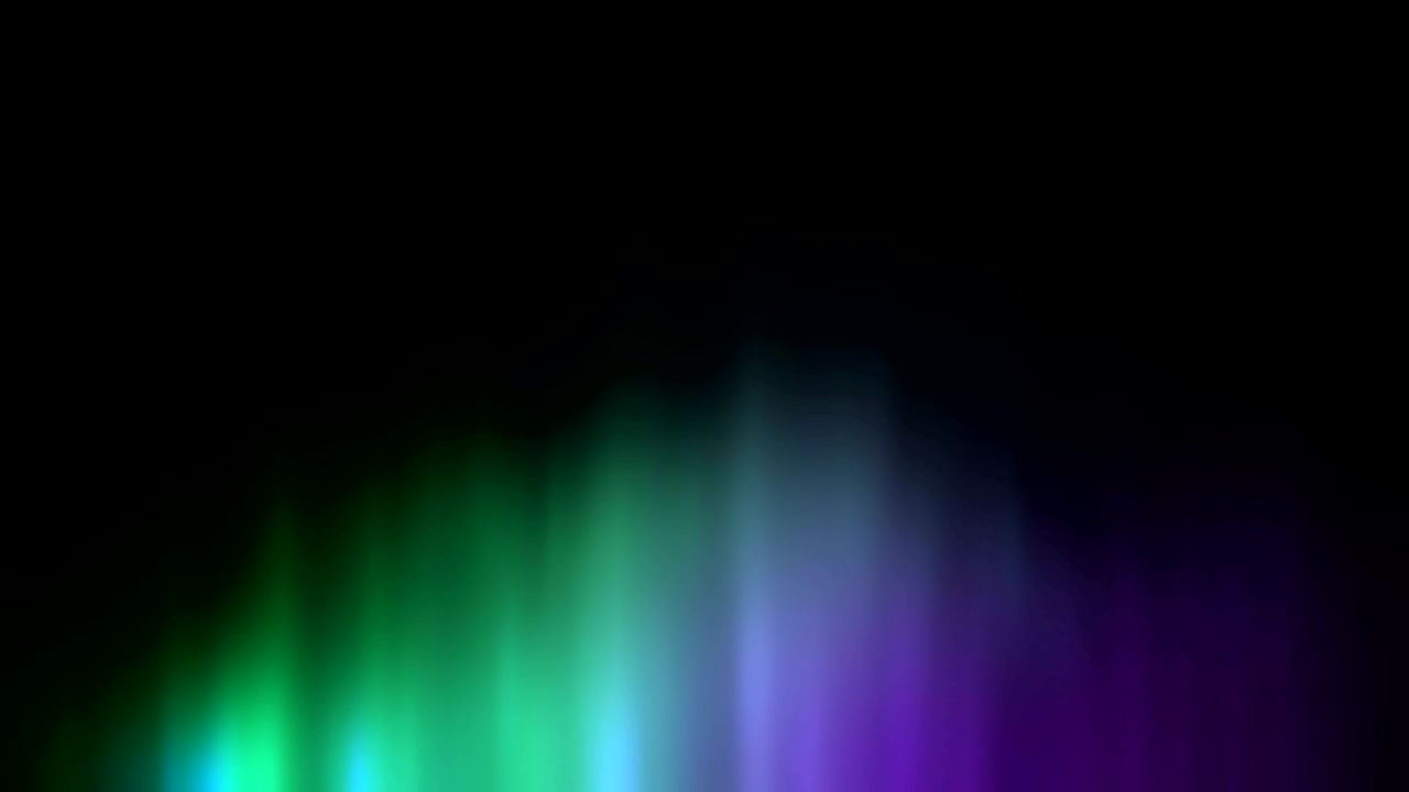 Arctic bright northern light on black background.