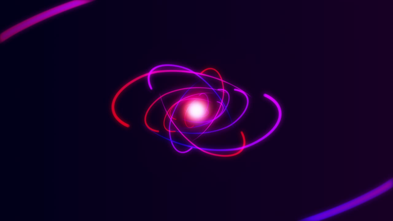 fondo de movimiento de neón bucle sin costuras