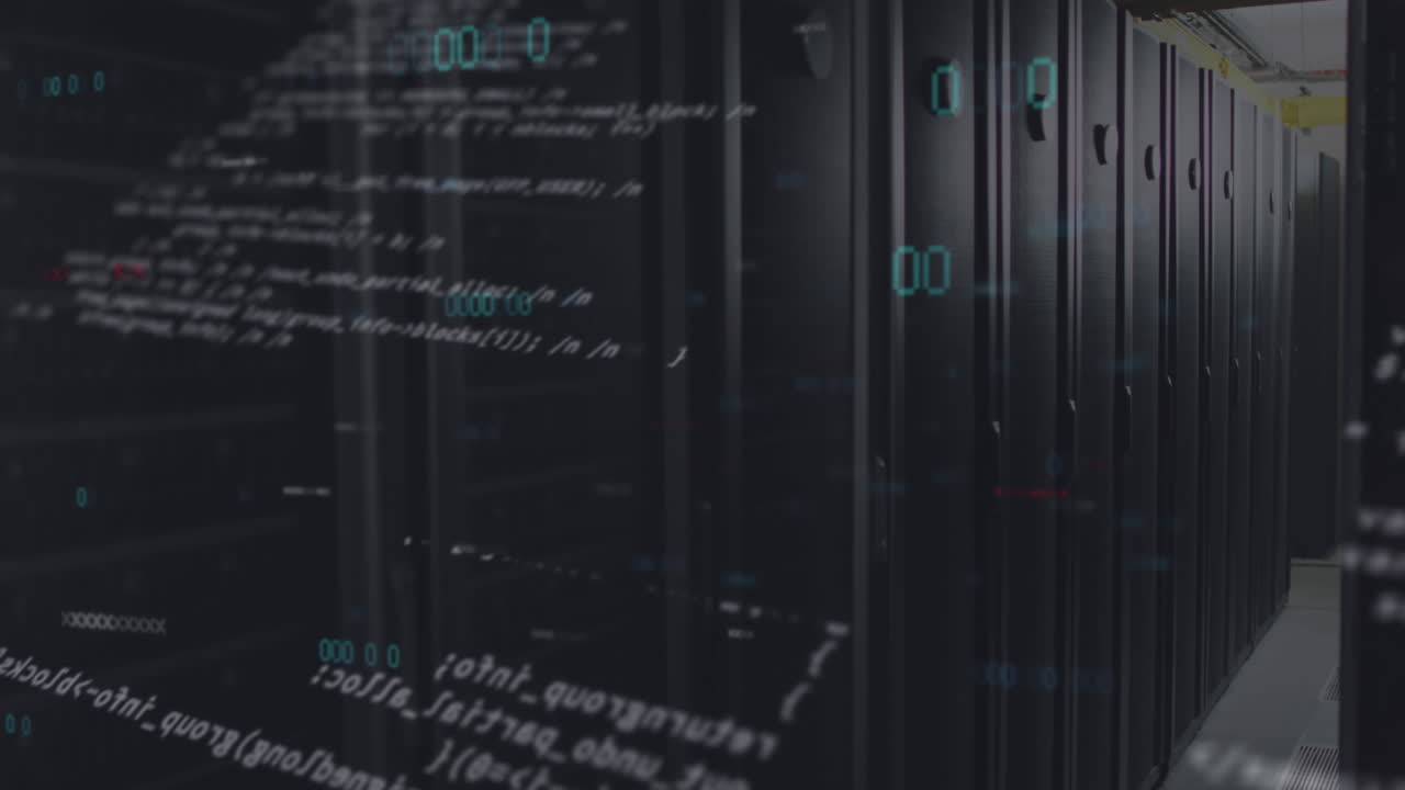 Animation of data processing over computer servers
