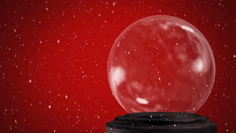 globo de nieve vacío